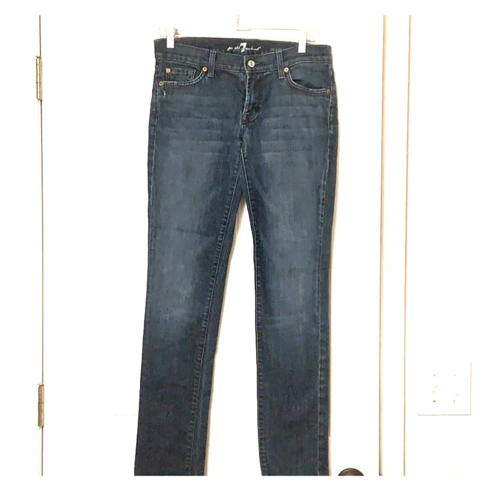 7 for all mankind straight-leg jeans